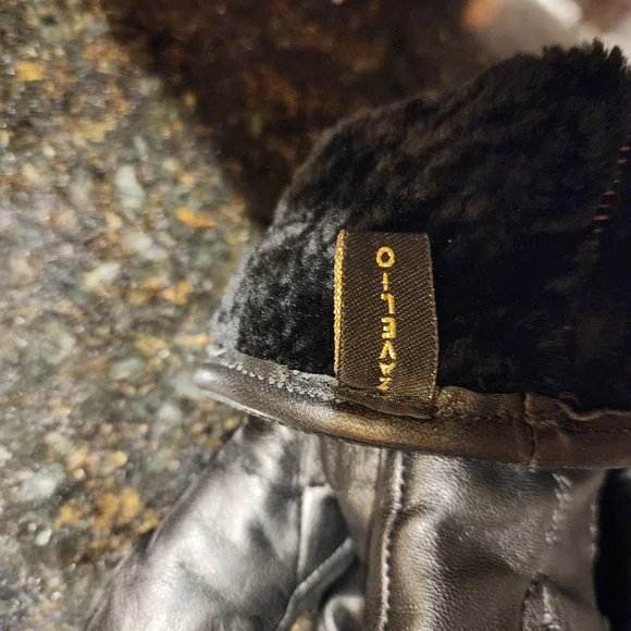 Men's Zavelio Shearling Sheepskin Fur Lined Leather Gloves Size L NWOT - Picture 4 of 6